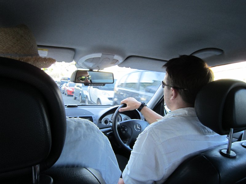 IMG_4462.JPG - Our chauffeur for the eveing, and his taxi.